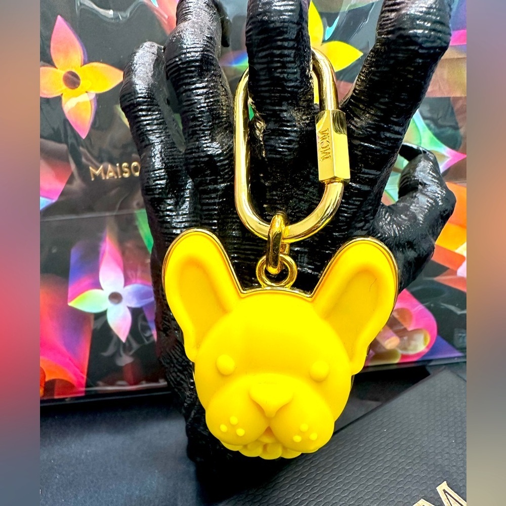 MCM Pup Bag Charm Key Chain NWT + box​​